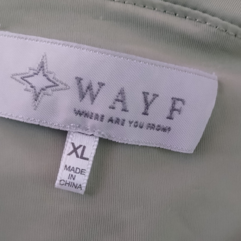 Wayf Womens XL Blouse Drapey Ruched Smooth Tie Shoulder - Picture 2 of 3